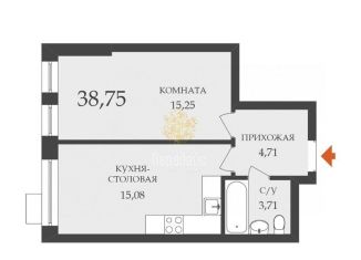 Продаю однокомнатную квартиру, 38.8 м2, городской округ Красногорск, жилой комплекс Спутник, к15