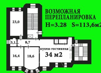 Продажа 5-ком. квартиры, 113.6 м2, Санкт-Петербург, набережная канала Грибоедова, 158, муниципальный округ Коломна