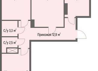 Продается трехкомнатная квартира, 82.8 м2, Нижний Новгород, метро Горьковская, Светлогорская улица, 6