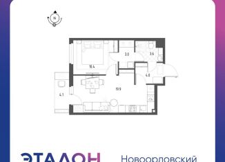 Продаю однокомнатную квартиру, 42.3 м2, Санкт-Петербург, ЖК Новоорловский