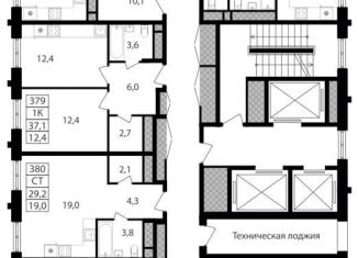 Продается 2-комнатная квартира, 61.1 м2, Москва, ЮАО