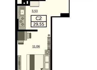 Продам квартиру студию, 29.7 м2, Ростов-на-Дону, улица 23-я Линия, 54с7, ЖК Город у Реки