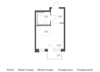 Продаю квартиру студию, 21.8 м2, Тюмень, жилой комплекс Чаркова 72, 1.4