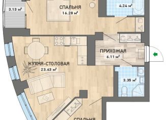 Продается 2-комнатная квартира, 68.1 м2, Екатеринбург, ЖК Просторы