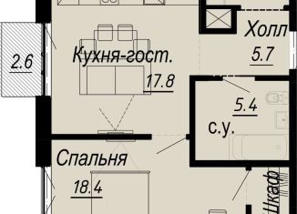 Продажа 1-комнатной квартиры, 48.6 м2, Санкт-Петербург, муниципальный округ Аптекарский Остров