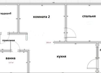 Продается 1-комнатная квартира, 41 м2, деревня Алтуховка, улица Дружбы