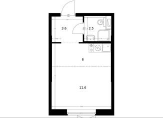 Продаю квартиру студию, 23.7 м2, поселение Московский, ЖК Саларьево Парк