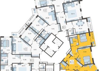 Продается 3-комнатная квартира, 127.1 м2, Краснодар, улица Дзержинского, 95, Западный округ