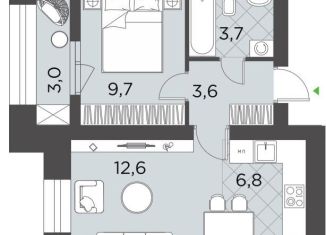 Продам 2-ком. квартиру, 39.4 м2, Волгоград, Советский район