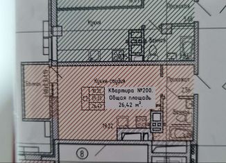 Продам квартиру студию, 26.4 м2, Ростов-на-Дону, Раздорская улица, 2А, ЖК Грин Парк