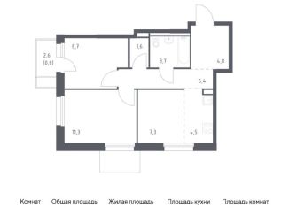 Продается трехкомнатная квартира, 48.1 м2, Приморский край, улица Сабанеева, 1.1