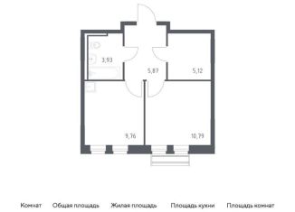 Продаю однокомнатную квартиру, 35.5 м2, Московская область