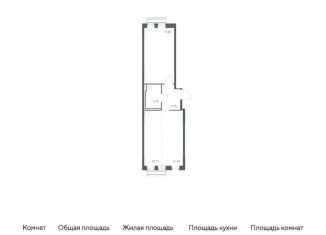 Однокомнатная квартира на продажу, 49.1 м2, Московская область