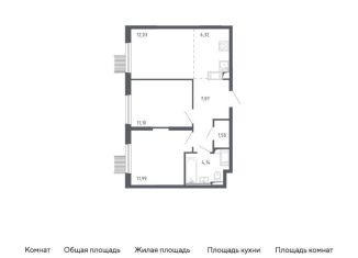Продаю 3-комнатную квартиру, 55 м2, Москва, жилой комплекс Молжаниново, к1, метро Пятницкое шоссе