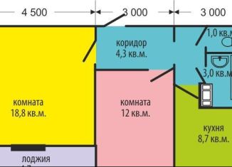 Продажа 2-комнатной квартиры, 52.4 м2, Челябинск, Электростальская улица, 20, Металлургический район