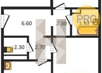 Двухкомнатная квартира на продажу, 63.9 м2, хутор Ветряк, Выборская улица, 14