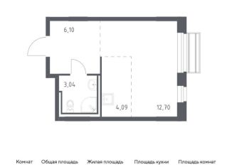 Квартира на продажу студия, 25.9 м2, село Лайково