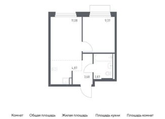 1-комнатная квартира на продажу, 32.9 м2, Москва, жилой комплекс Новое Внуково, к25