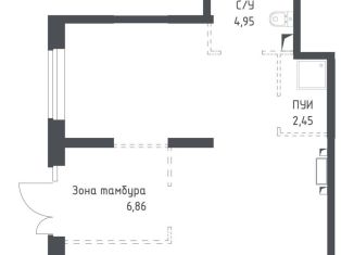 Сдается в аренду помещение свободного назначения, 51.6 м2, село Ям, жилой комплекс Прибрежный Парк, к5.2