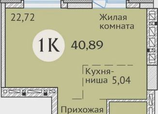 1-ком. квартира на продажу, 40.7 м2, Новосибирск, ЖК Заельцовский