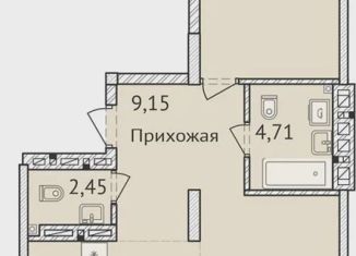 Продажа двухкомнатной квартиры, 76.5 м2, Новосибирск, улица Дуси Ковальчук, 248/1, метро Гагаринская