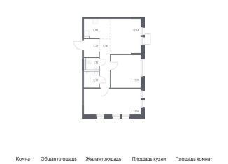 Продается 2-ком. квартира, 60.3 м2, Московская область, жилой комплекс Квартал Ивакино, к2