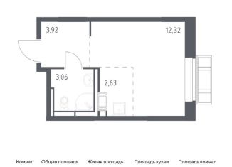 Продаю квартиру студию, 21.9 м2, село Лайково