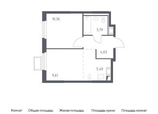 Продам 2-комнатную квартиру, 33.8 м2, Ленинский городской округ, ЖК Горки Парк
