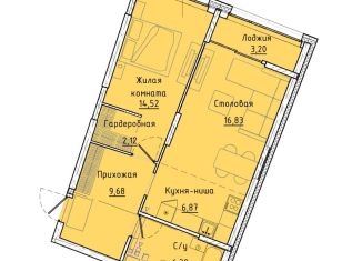 Продаю 1-ком. квартиру, 58.2 м2, Екатеринбург, Машинная улица, 1В/3, ЖК Клевер Парк