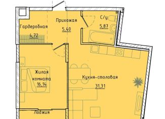 Продаю однокомнатную квартиру, 65.1 м2, Екатеринбург, Машинная улица, 1В/2, ЖК Клевер Парк