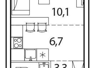 Продается квартира студия, 23.5 м2, деревня Рузино, жилой комплекс Новый Зеленоград, 2Б