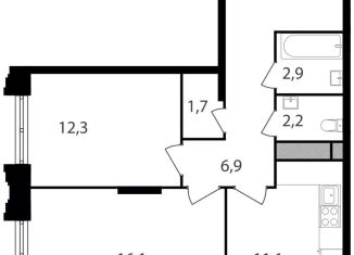 2-ком. квартира на продажу, 60 м2, Москва, район Чертаново Южное, Варшавское шоссе, 141