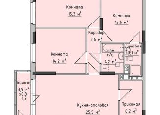 Продажа трехкомнатной квартиры, 86.2 м2, Ижевск, жилой район Север