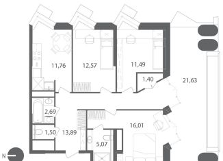 3-ком. квартира на продажу, 82.9 м2, Волгоградская область