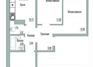 Продается 3-комнатная квартира, 65 м2, деревня Борисовичи, Завеличенская улица, 20, ЖК Перспектива