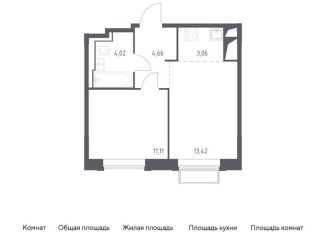 Продается 1-комнатная квартира, 36.3 м2, Московская область, жилой комплекс Долина Яузы, 1