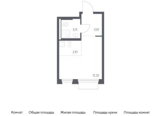Продажа квартиры студии, 22.3 м2, поселение Кокошкино