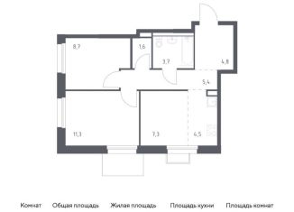 Продается 3-комнатная квартира, 47.3 м2, Приморский край, улица Сабанеева, 1.1