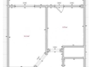 Продается 1-комнатная квартира, 43.6 м2, Лыткарино, улица Ленина, 12, ЖК Центральный