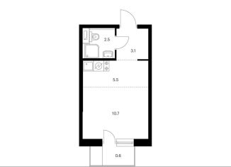 Продам квартиру студию, 22.4 м2, поселение Московский, ЖК Саларьево Парк