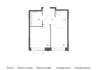 Продается 1-ком. квартира, 31.6 м2, городской округ Красногорск, жилой комплекс Квартал Строгино, к1