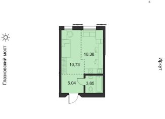 Продаю однокомнатную квартиру, 28.9 м2, Иркутск, Свердловский округ, улица Набережная Иркута, 21/1