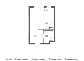 Квартира на продажу студия, 26.5 м2, Тюменская область, жилой комплекс Чаркова 72, 1.1