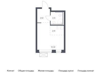 Квартира на продажу студия, 22.3 м2, деревня Мисайлово