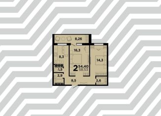 Продажа 2-комнатной квартиры, 58.5 м2, Волгоград, ЖК Парк Европейский