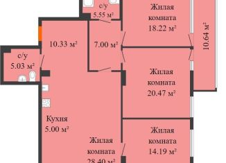 Продается многокомнатная квартира, 189 м2, Москва, 3-я Гражданская улица, 54, ВАО