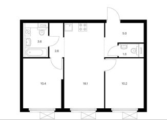 Продается 2-комнатная квартира, 51.2 м2, Москва, метро Владыкино