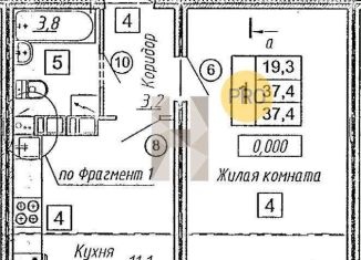 Продам 1-комнатную квартиру, 37 м2, Воронежская область, улица Генерала Черткова, 2
