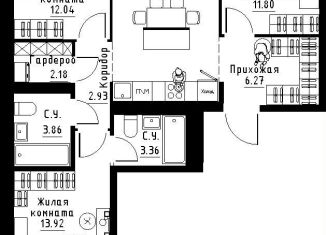 Продается 3-ком. квартира, 77.1 м2, Свердловская область, Золотистый бульвар, 13