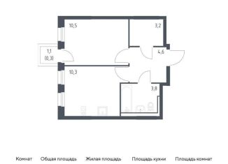Однокомнатная квартира на продажу, 32.7 м2, Москва, САО, Ленинградское шоссе, 229Ак2
